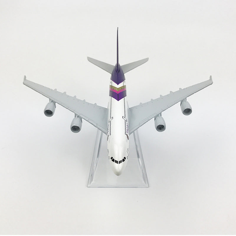 THAI AIRLINES AEROPLANE MODEL AIRBUS A380 AIRPLANE 16CM METAL ALLOY DIECAST 1:400 AIRPLANE AV8R