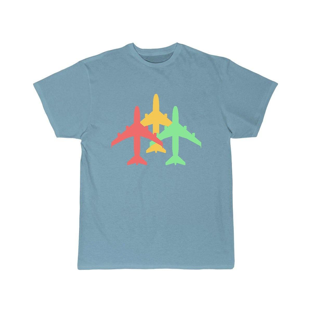 THREE COLOUR AIRPLANE DESIGNED T SHIRT THE AV8R